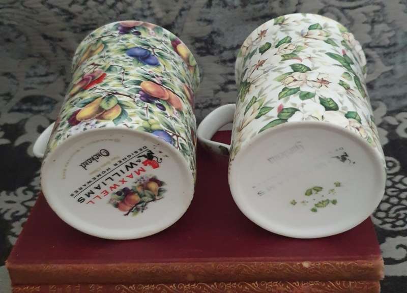 TWO MAXWELL AND WILLIAMS COFFEE CUPS