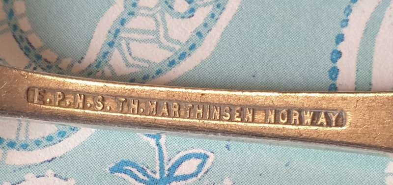 2 EPNS TEASPOONS | PLATED | NORWAY | SET |