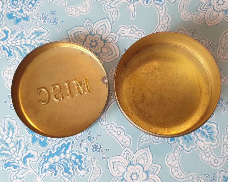 BRASS CONTAINER | STORAGE CONTAINER | VINTAGE |