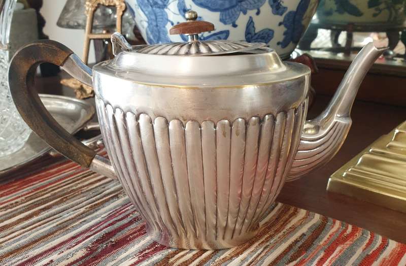 EPNS | TEA POT | PLATED | VINTAGE | DECOR | allan