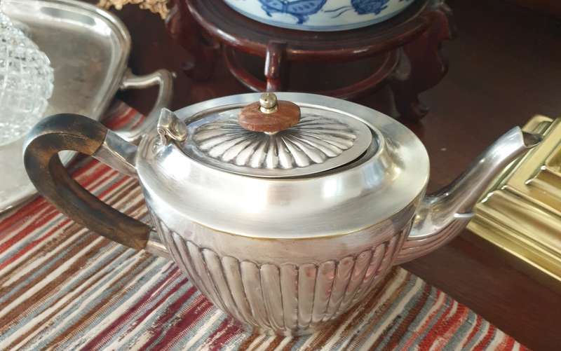 EPNS | TEA POT | PLATED | VINTAGE | DECOR | allan
