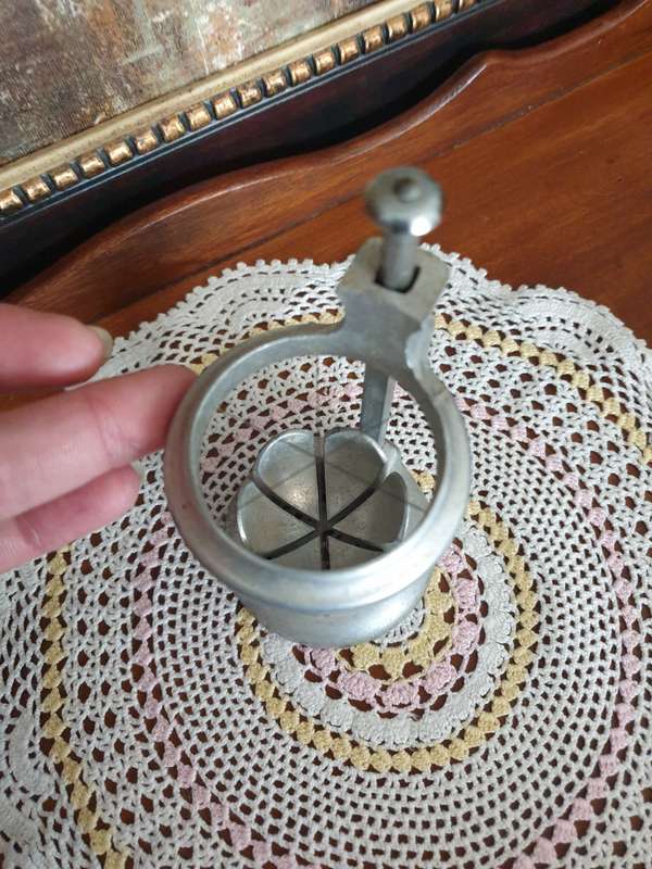 Wedge Wedger Cutter Mid Century Dinner Silver Aluminum Caesar Potato Salad Food Prep