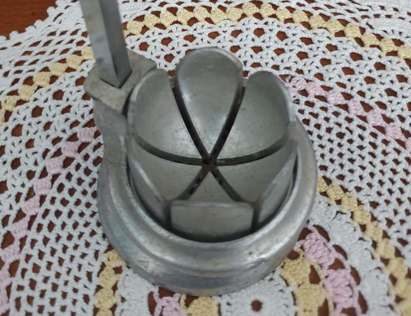 Wedge Wedger Cutter Mid Century Dinner Silver Aluminum Caesar Potato Salad Food Prep