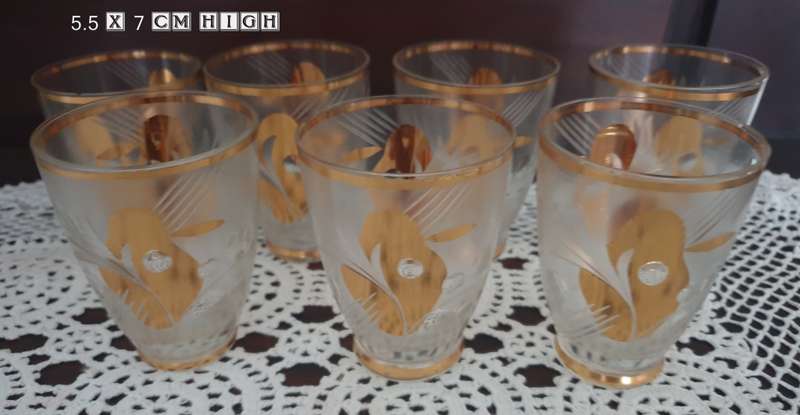 Czech Art Deco Cocktail Glasses | Decor | Vintage