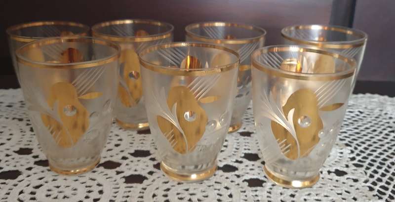 Czech Art Deco Cocktail Glasses | Decor | Vintage