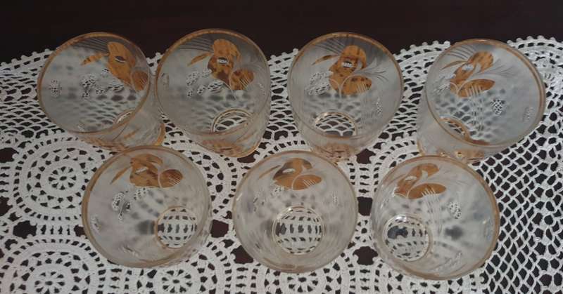 Czech Art Deco Cocktail Glasses | Decor | Vintage