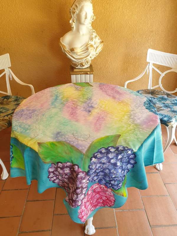 HAND PAINTED TABLE CLOTH