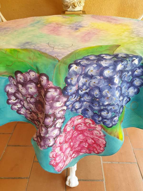 HAND PAINTED TABLE CLOTH