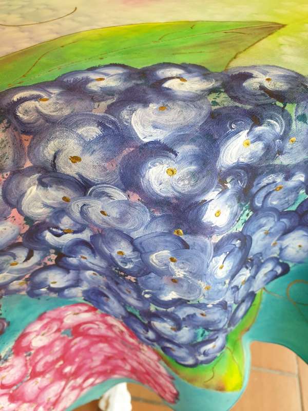 HAND PAINTED TABLE CLOTH