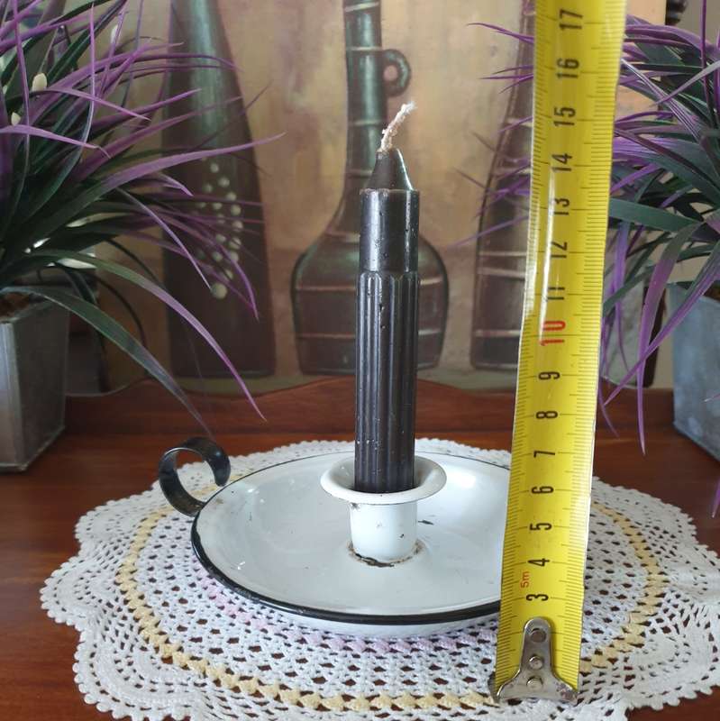 Vintage Enamel Chamber Stick