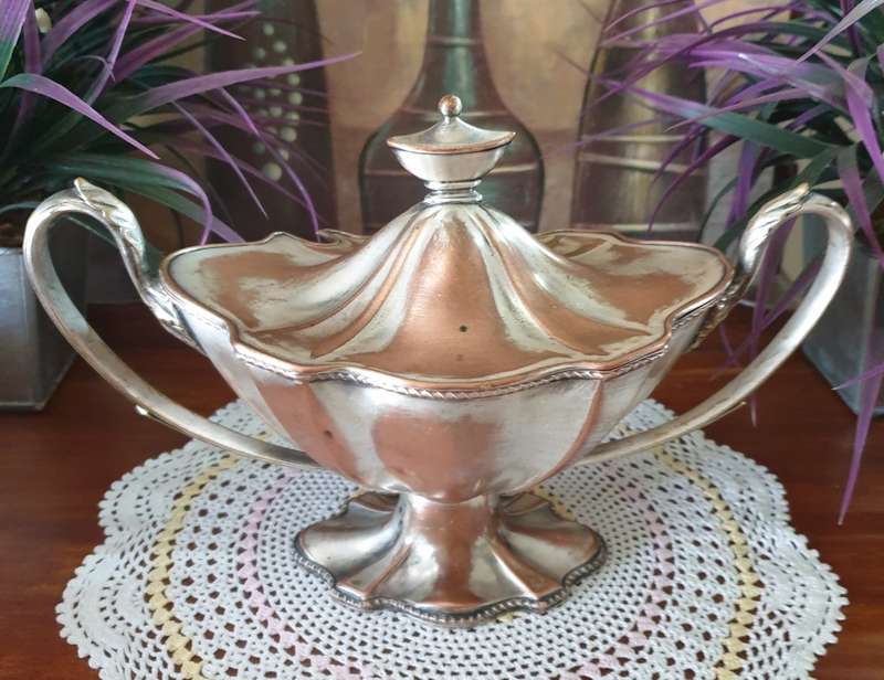 Distressed EPNS Tureen