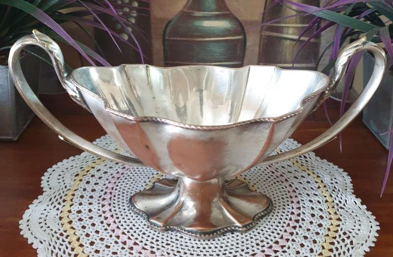 Distressed EPNS Tureen