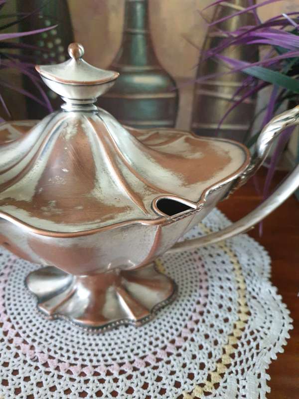 Distressed EPNS Tureen