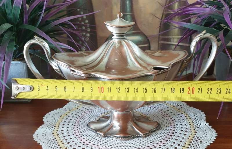 Distressed EPNS Tureen