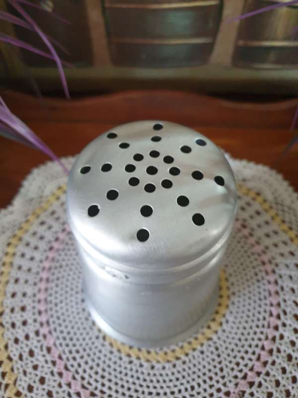 Vintage Aluminum Sugar Shaker Mid Century