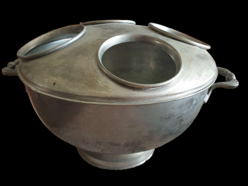 VINTAGE  SILVER PLATED 4 BOTTLE WINE COOLER