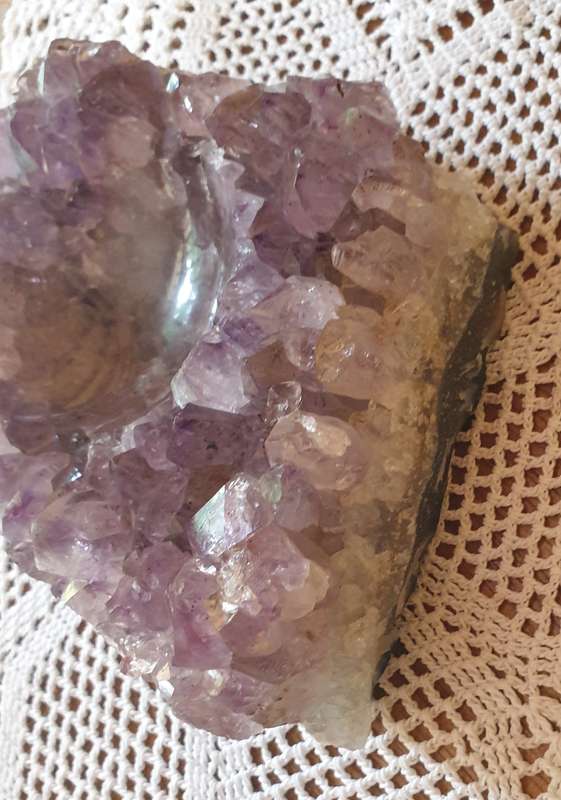 Natural Amethyst with marble stone ball | DECOR |