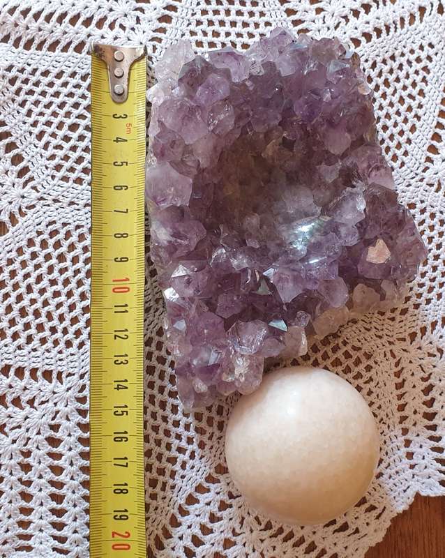 Natural Amethyst with marble stone ball | DECOR |
