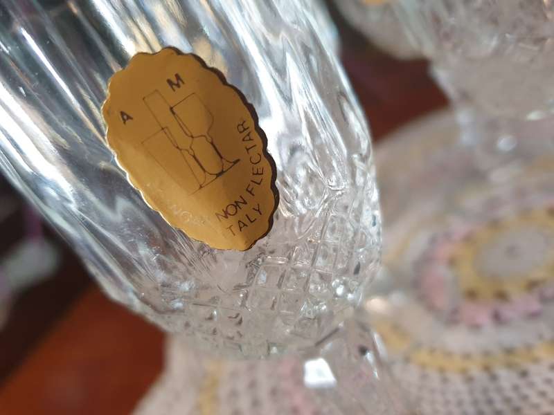 6 Small  Glasses made in Italy