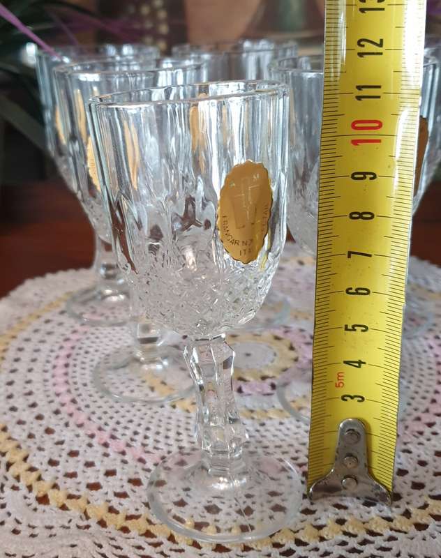 6 Small  Glasses made in Italy