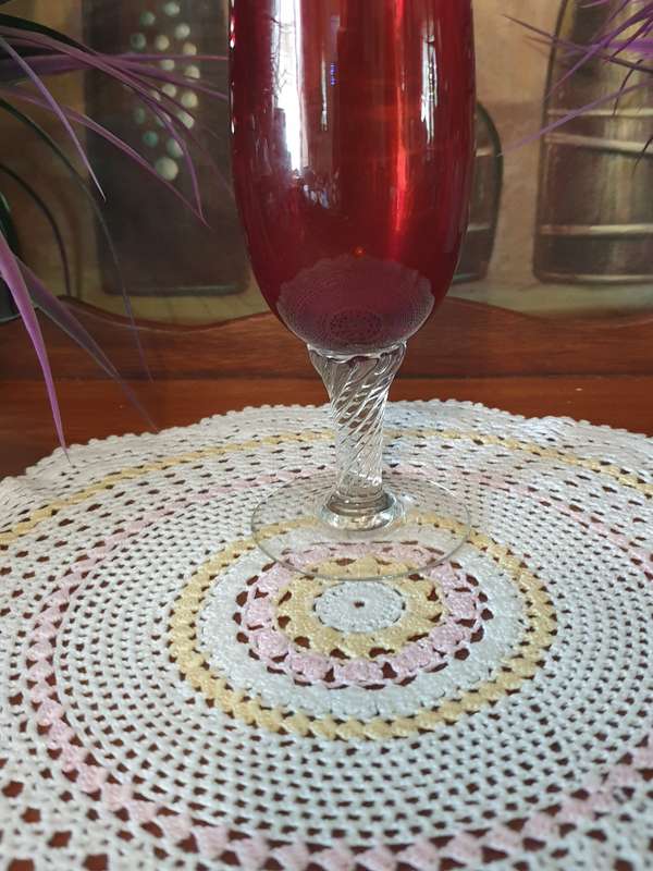 Stunning Red Vase for Your Collection