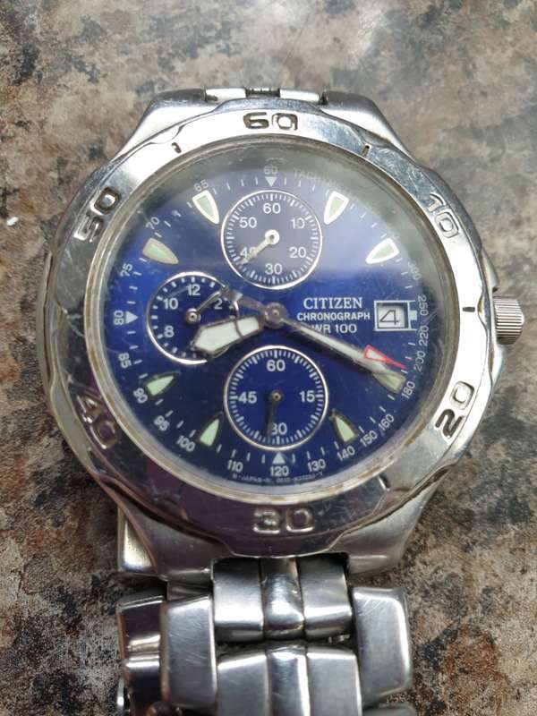 CITIZEN Chronograph WR 100 Watch Stainless