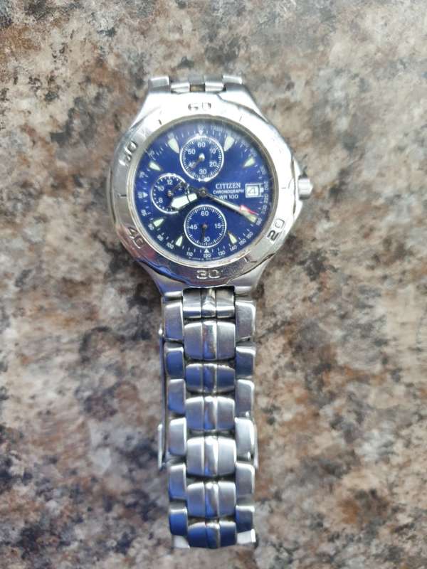 CITIZEN Chronograph WR 100 Watch Stainless