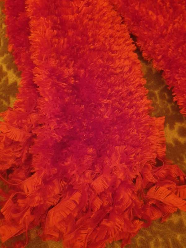 BRIGHT RED SCARF FOR WINTER