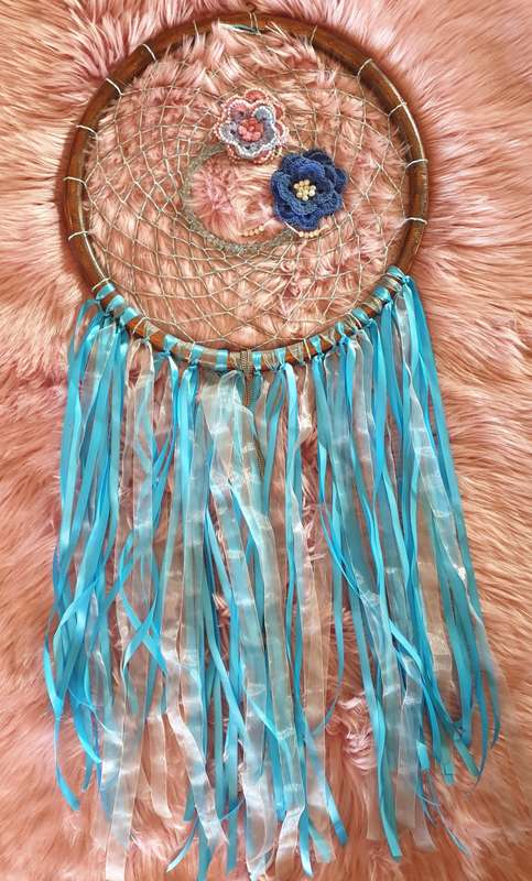 BLUE DREAMCATCHER | DECOR | WALL ART | HAND MADE |