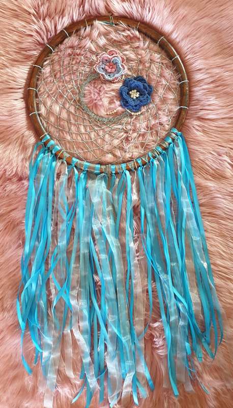 BLUE DREAMCATCHER | DECOR | WALL ART | HAND MADE |