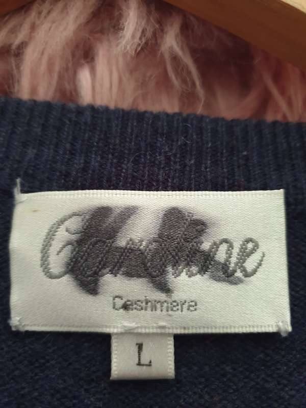 NAVY BLUE Cashmere long sleeve