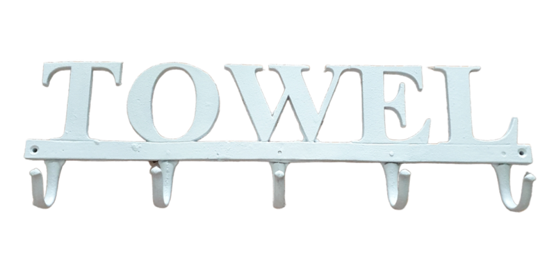 CAST IRON TOWEL HOLDER | DECOR | VERY HEAVY | 58 X 18 CM |