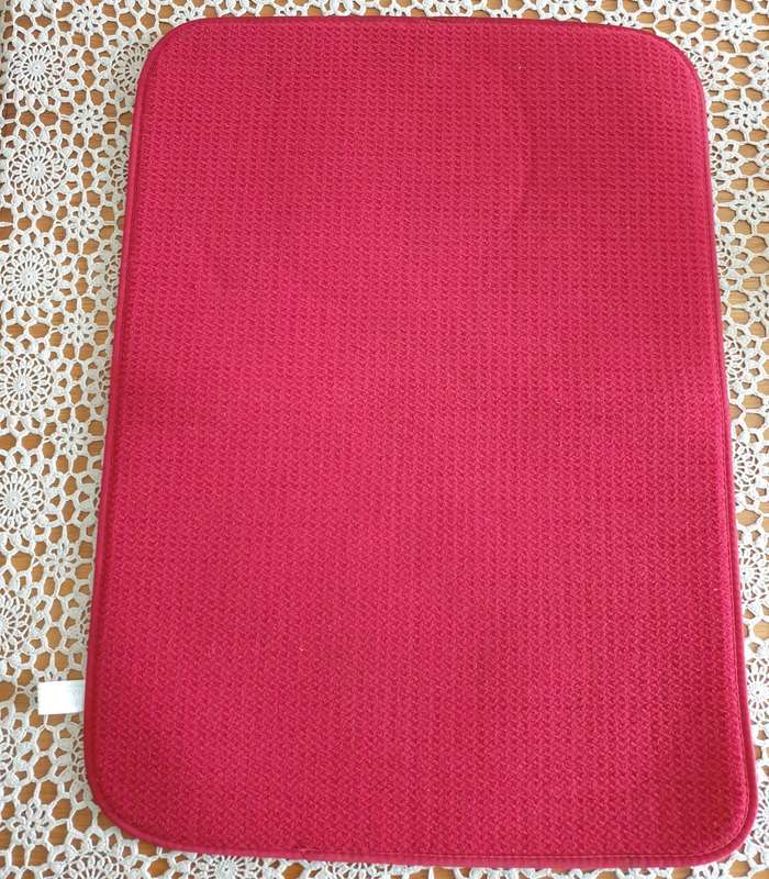 WAFFLE WEAVE DISH CLOTH - BRIGHT RED