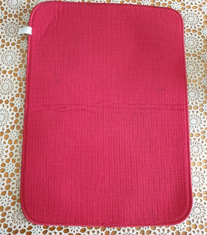 WAFFLE WEAVE DISH CLOTH - BRIGHT RED