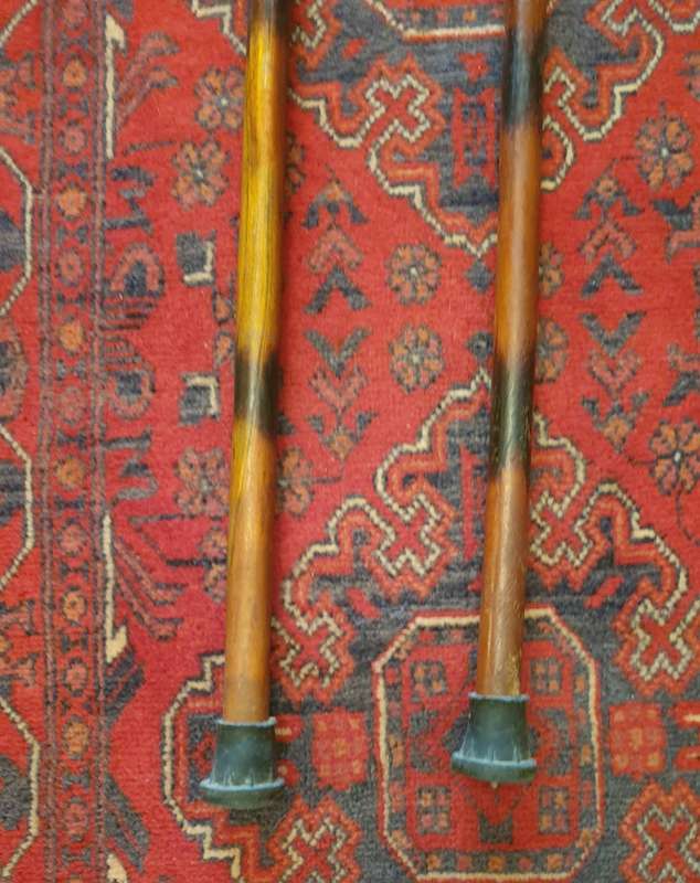 TWO WALKING STICKS | VINTAGE | WOODEN |