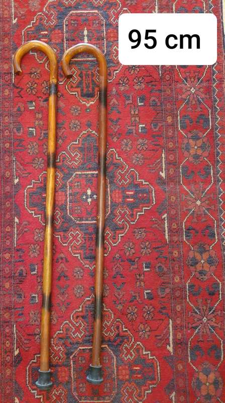 TWO WALKING STICKS | VINTAGE | WOODEN |