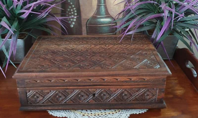 Rose Wood Jewelry Box | Memory Box | Decor |