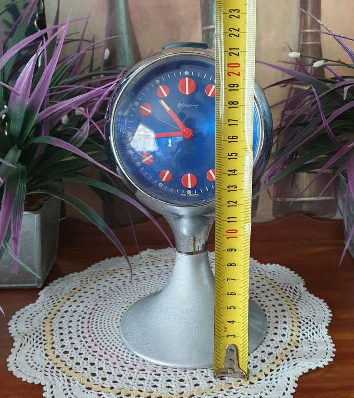 Blessing Pedestal Clock Retro, circa 1960, West Germany | good working condition |