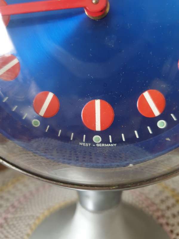 Blessing Pedestal Clock Retro, circa 1960, West Germany | good working condition |