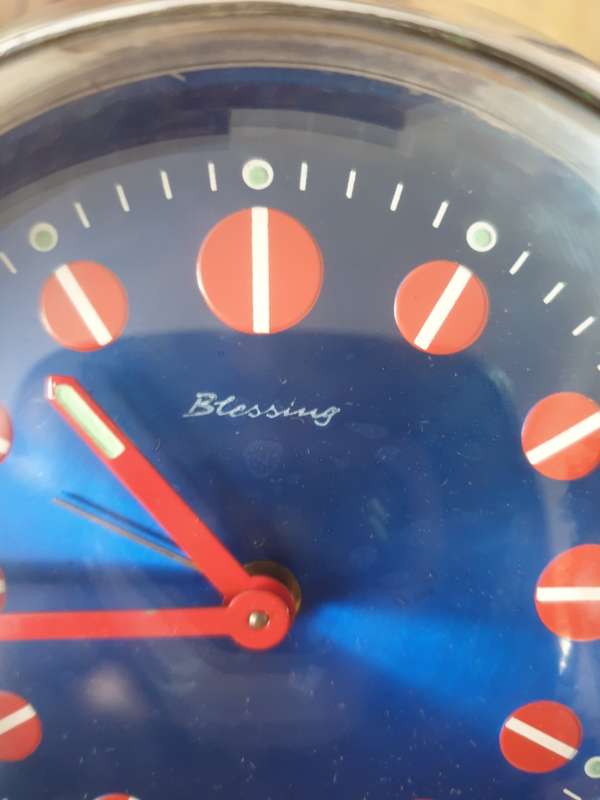 Blessing Pedestal Clock Retro, circa 1960, West Germany | good working condition |