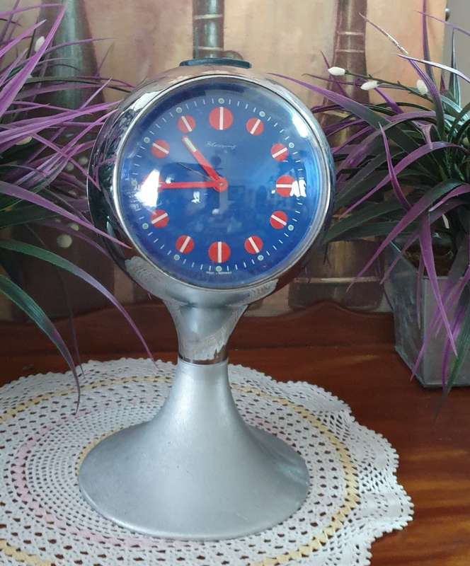 Blessing Pedestal Clock Retro, circa 1960, West Germany | good working condition |