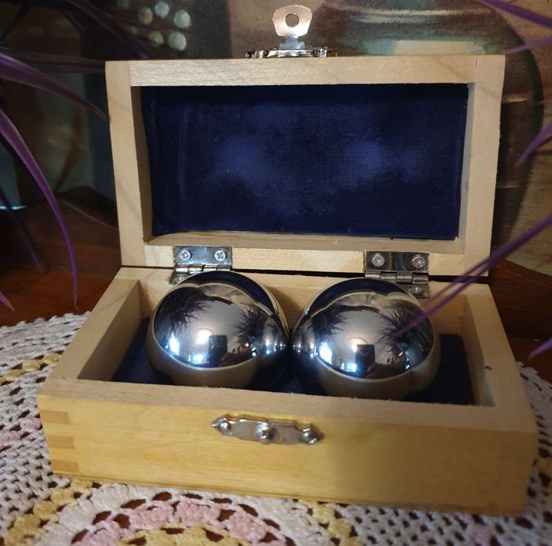 Stainless Steel  Baoding Health Balls |  Stress Therapy | Musical Hand Exercise
