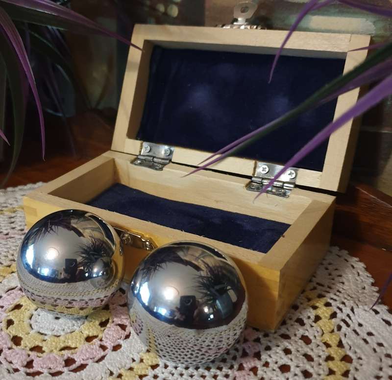 Stainless Steel  Baoding Health Balls |  Stress Therapy | Musical Hand Exercise