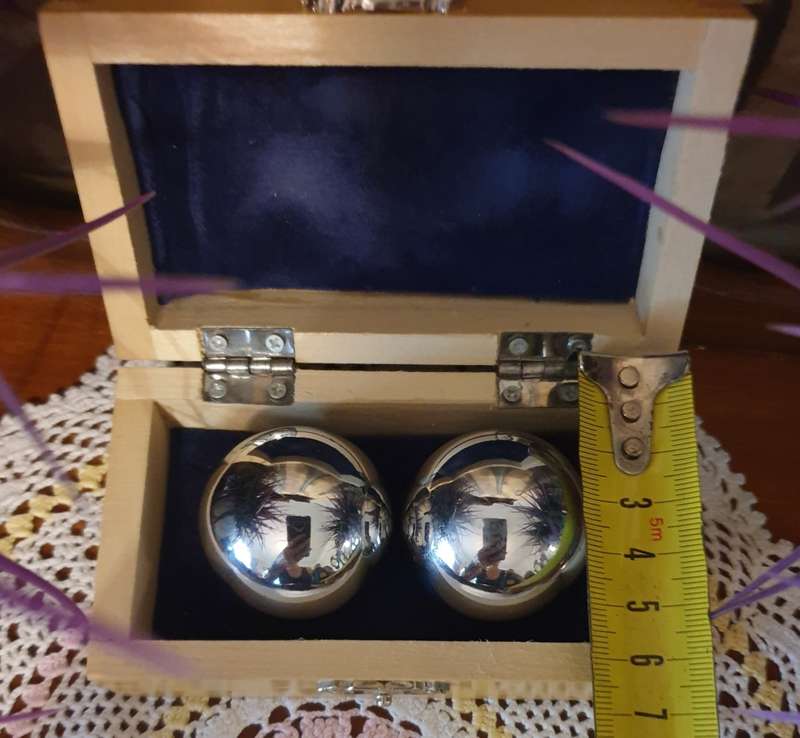 Stainless Steel  Baoding Health Balls |  Stress Therapy | Musical Hand Exercise