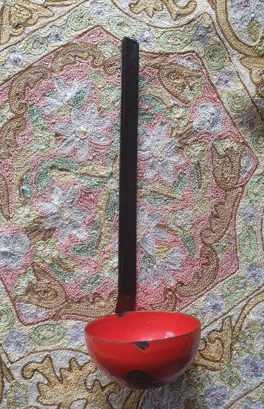 VINTAGE ENAMEL SOUP LADLE | DECOR | KITCHENALIA |