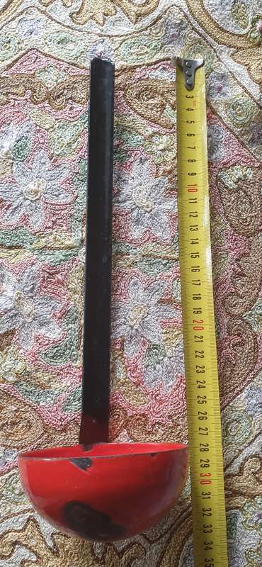 VINTAGE ENAMEL SOUP LADLE | DECOR | KITCHENALIA |