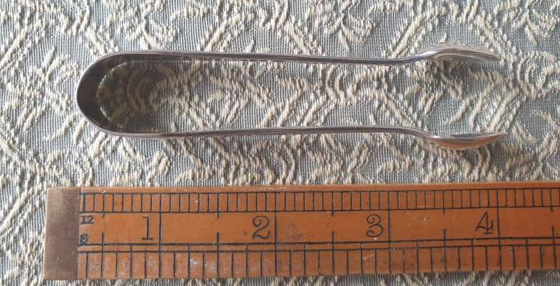 Hallmarked Silver  Sugar Tongs | VINTAGE | 14
