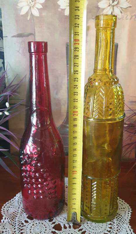 Two Glass Bottles for Your Collection | Decor | Home | Good condition |