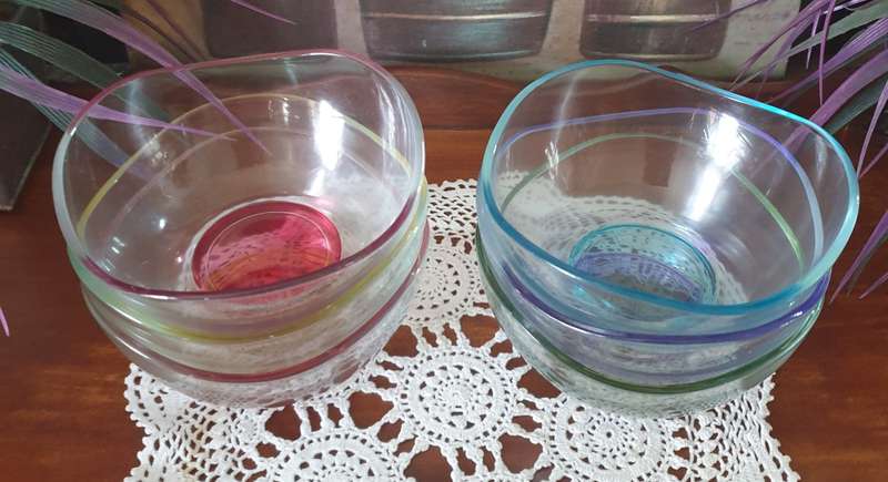 Six  Glass Bowls  for Your Collection | Home | Good condition | Like NEW |