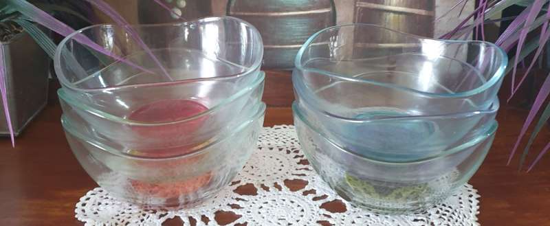 Six  Glass Bowls  for Your Collection | Home | Good condition | Like NEW |